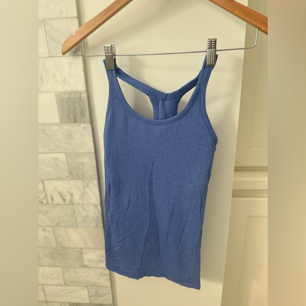 Ebb to Street lululemon athletica Blue Tank Top